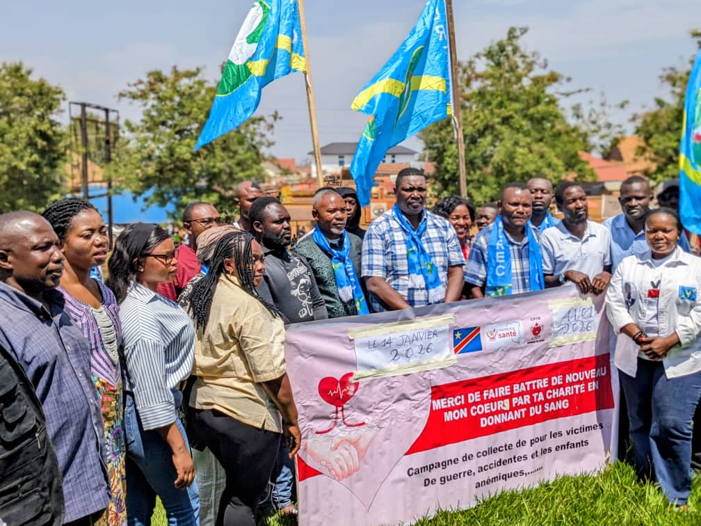 Beni : le BUREC lance les activités de son 14ᵉ anniversaire par un don de bénévole sang