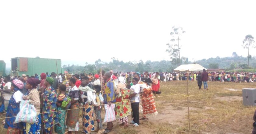 Lubero : fin des activités de distribution de vivres aux déplacés de Njiapanda–Manguredjipa