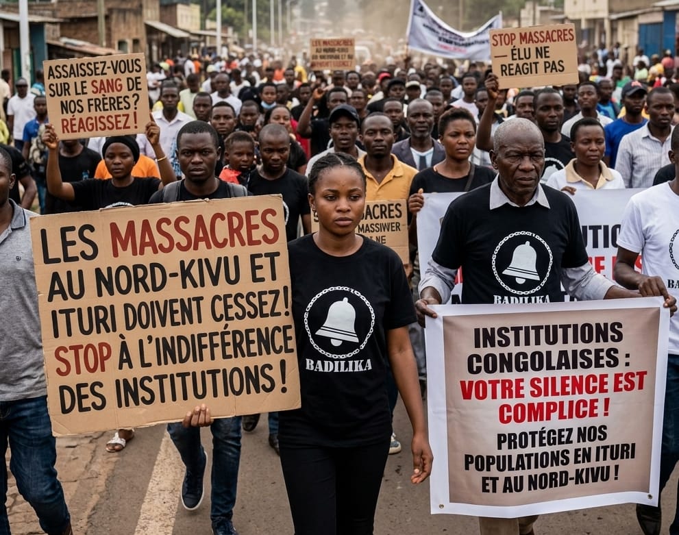 Nord-Kivu/Ituri : BADILIKA dénonce l’inaction des institutions congolaises face aux massacres des ADF