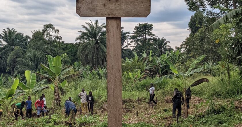 Baswagha-Madiwe : la population assainit le cimetière de Mako-Manzali en mémoire des victimes du massacre de 2024