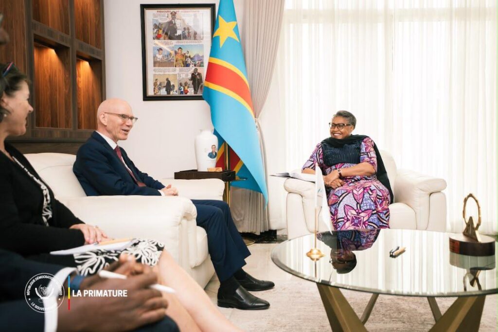 RDC : Judith Suminwa et James Swan renforcent leur coopération pour la paix dans l&rsquo;Est et la riposte contre Ebola